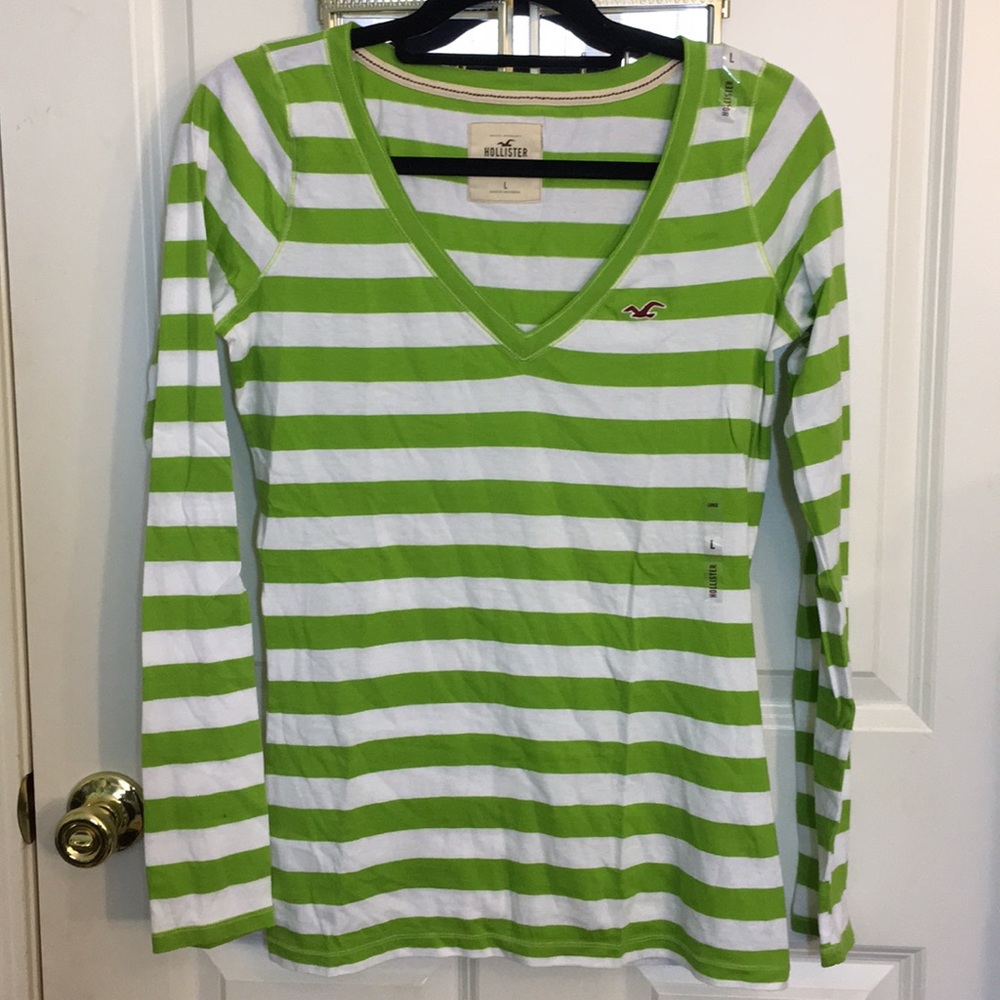 Hollister Long Sleeve Striped Tee
